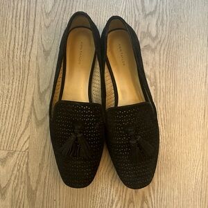 Ann Taylor Black loafers with Tassels
